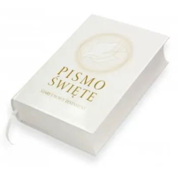 Pismo Święte z Pudełkiem i Grawerem Prezent  Komunia Bierzmowanie